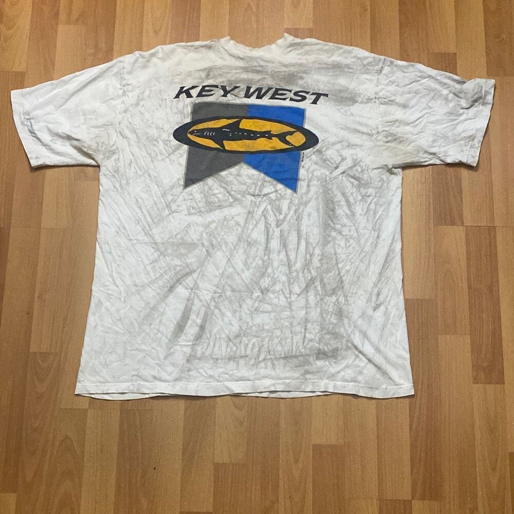 Vintage Crazy Shirts Hawaii Short Sleeves T-Shirt Key West Men 2XL Made in USA